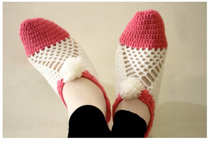 Cluster Crochet Slippers