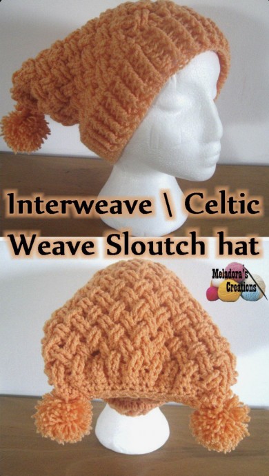 Trendy and Classy Crochet Celtic Weave Slouch Hat Pattern Trendy and Classy Crochet Celtic Weave Slouch Hat Pattern