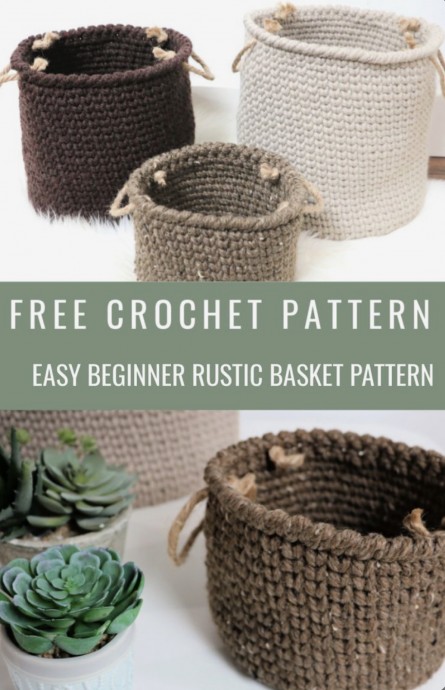 Beginner-Friendly Crochet Tutorial: Create Your Own Rustic Baskets for Clutter-Free Living Beginner-Friendly Crochet Tutorial: Create Your Own Rustic Baskets for Clutter-Free Living