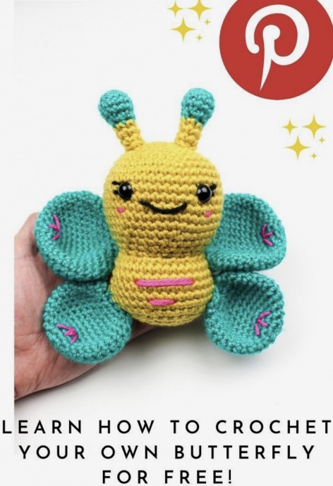 Crochet a Bubbly Butterfly
