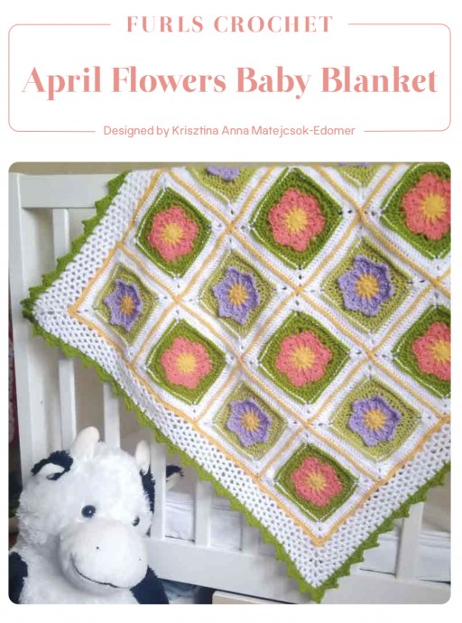April Flowers Baby Blanket