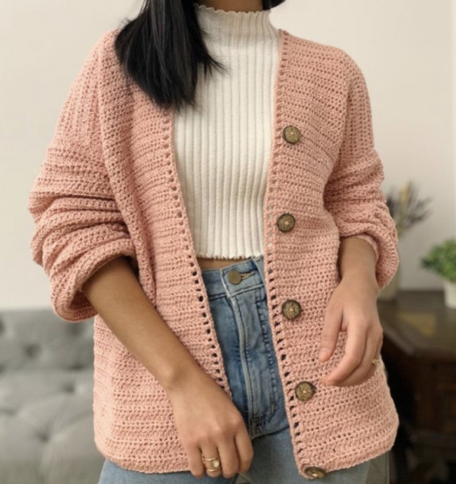 Simple Crochet Cardigan