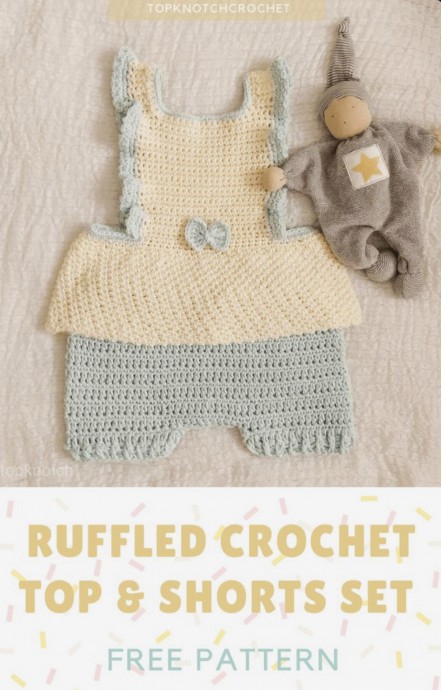 Create Adorable Ruffled Crochet Top and Shorts Combo for Your Baby Create Adorable Ruffled Crochet Top and Shorts Combo for Your Baby