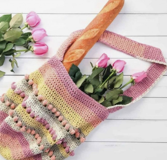 Crochet a Colorful Market Bag