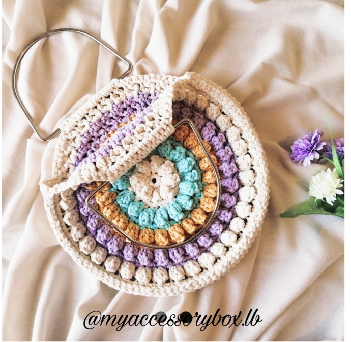 Lovely Camellia Crochet Purse