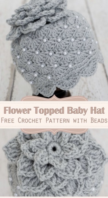 Super Cute Lily Garden Crochet Hat