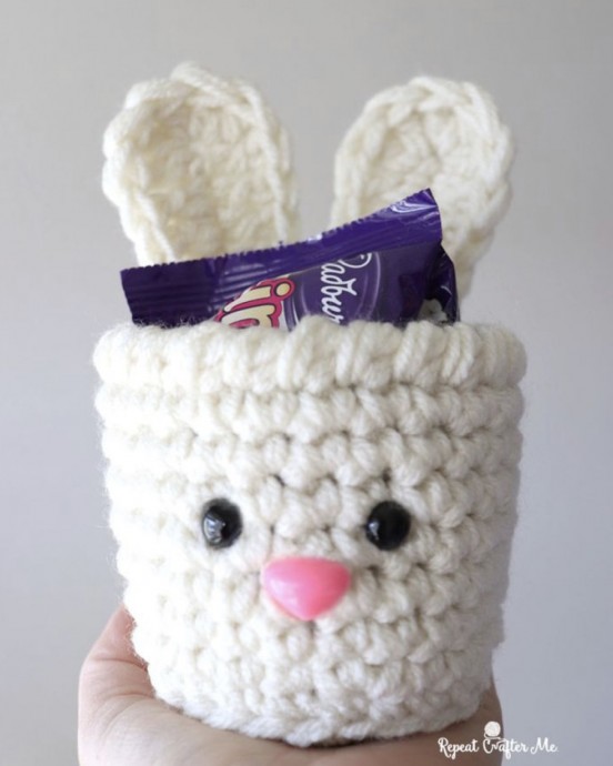 Create Your Own Trendy Bunny Cup with This Easy Free Crochet Pattern Create Your Own Trendy Bunny Cup with This Easy Free Crochet Pattern