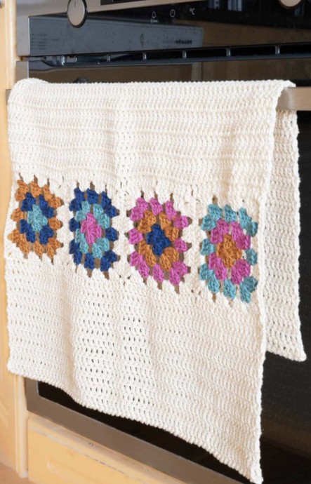 Make a Granny Square Dish Towel