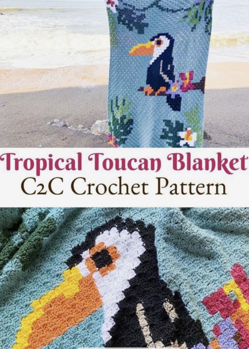 Tropical Toucan Blanket