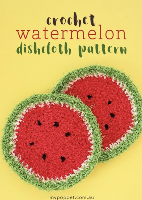 Create a Fun and Functional Watermelon Dishcloth for Your Kitchen Create a Fun and Functional Watermelon Dishcloth for Your Kitchen