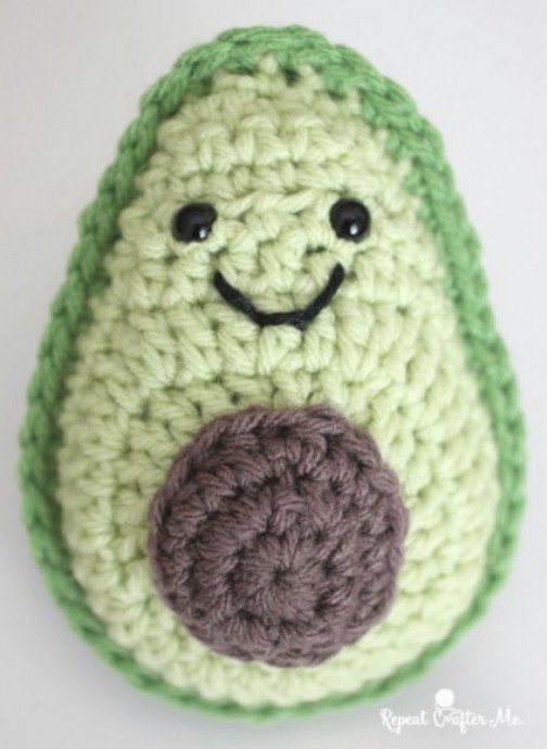 Super Cute Crochet Avocado