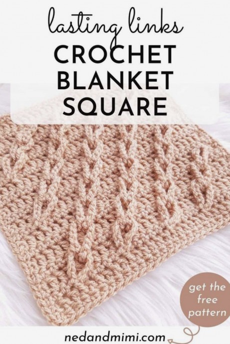 Make The Lasting Links Crochet Blanket Square