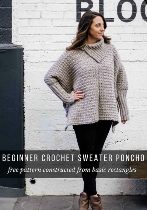 Create a Unique Crochet Poncho with Sleeves - A Simple Guide for All Levels Create a Unique Crochet Poncho with Sleeves - A Simple Guide for All Levels