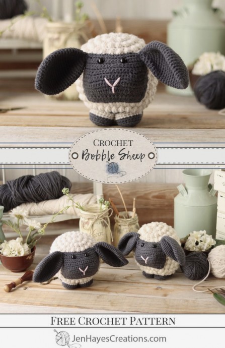 DIY The Crochet Bobble Sheep
