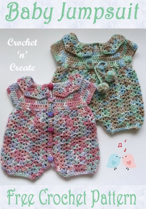 DIY Crochet Baby Jump Suit