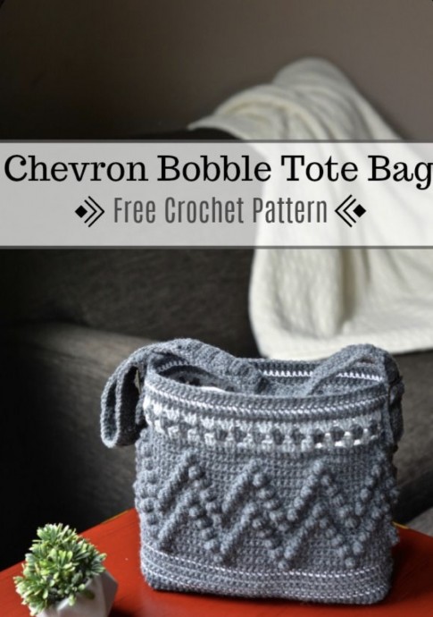 Make a Chevron Bobble Tote Bag