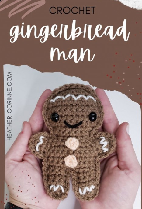 DIY Crochet Gingerbread Man