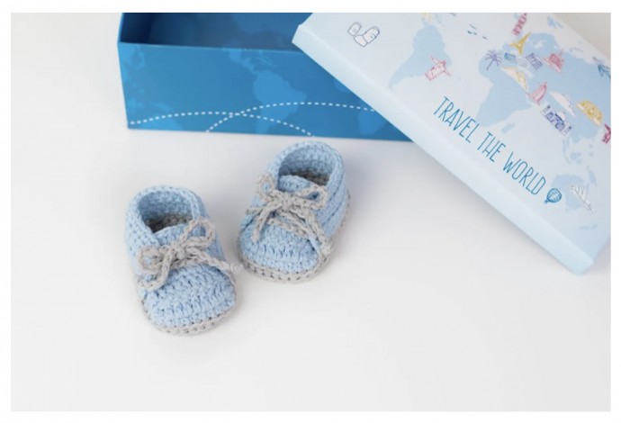 Super Cute Crochet Baby Sneakers