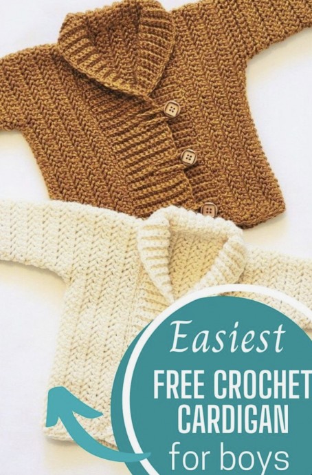 Quick and Easy Crochet Cardigan Pattern for Boys: Perfect for Little Ones Quick and Easy Crochet Cardigan Pattern for Boys: Perfect for Little Ones