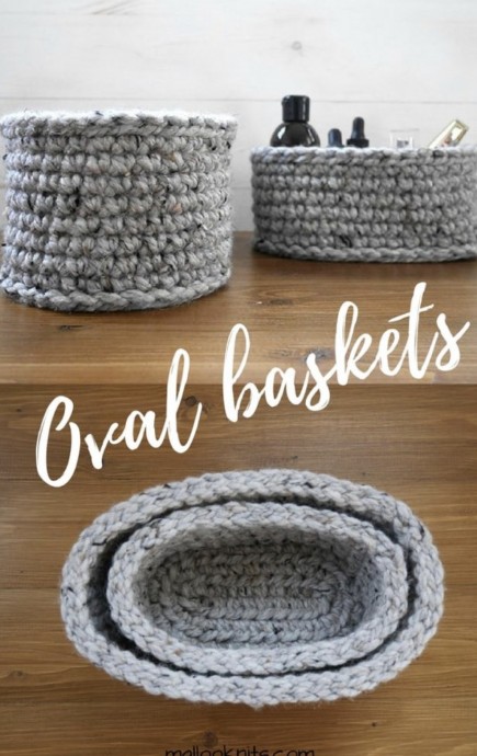 Create Stunning Oval Baskets with This Easy Crochet Pattern Create Stunning Oval Baskets with This Easy Crochet Pattern