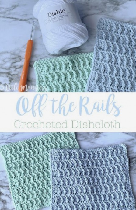 Create a Beautiful Off The Rails Dishcloth for Your Kitchen This Easter Create a Beautiful Off The Rails Dishcloth for Your Kitchen This Easter