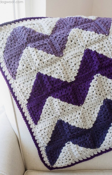 Create a Beautiful Chevron Afghan with Easy Granny Square Crochet Pattern Create a Beautiful Chevron Afghan with Easy Granny Square Crochet Pattern