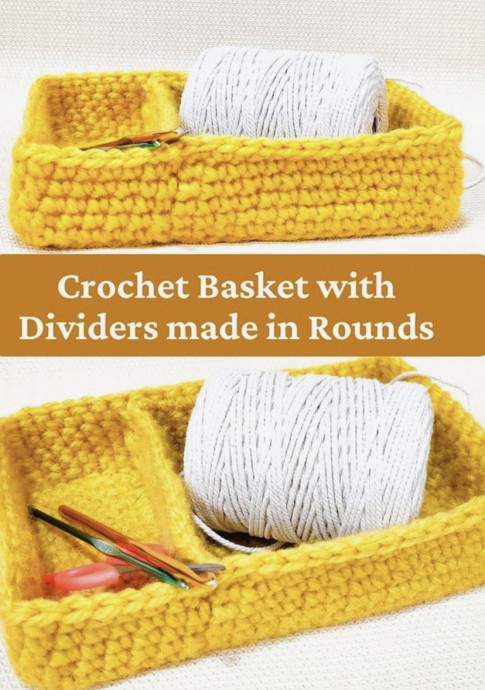 Create a Stylish and Organized Crochet Basket with Dividers: A DIY Guide
