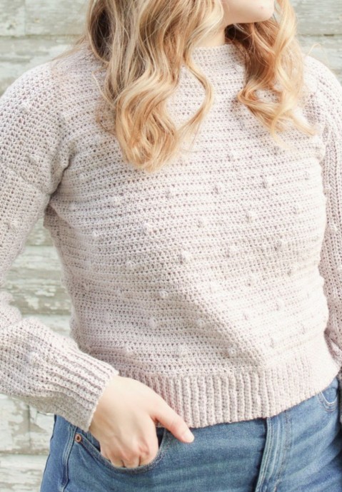 Create Your Stylish Crochet Bobble Sweater for Fall and Winter