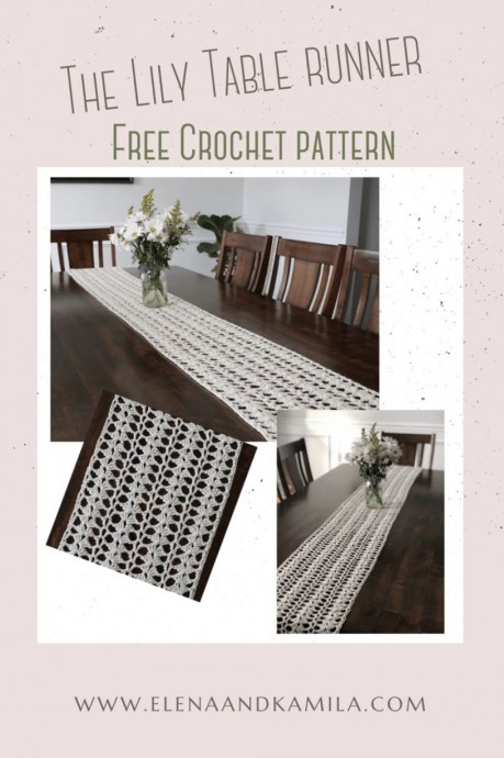 Create Your Own Beautiful Lily Crochet Table Runner with Ease Create Your Own Beautiful Lily Crochet Table Runner with Ease