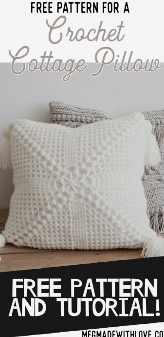 Easy Crochet Cottage Pillow