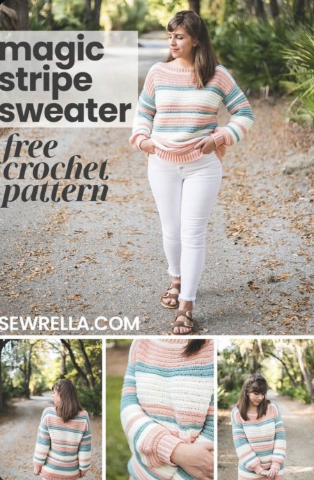 Create the Cozy and Colorful Lovely Magic Stripe Sweater This Winter Create the Cozy and Colorful Lovely Magic Stripe Sweater This Winter