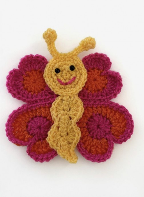 Beautiful Butterfly Applique: A Fun Crochet Project for Spring Beautiful Butterfly Applique: A Fun Crochet Project for Spring