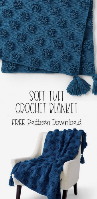 Soft Tuft Crochet Blanket