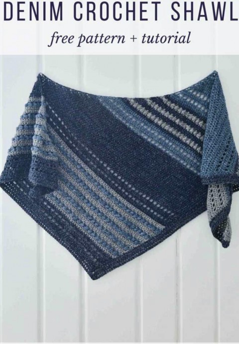 Beautiful Puff Stitch Shawl