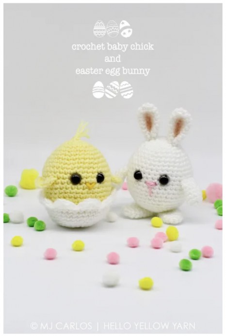 Crochet Baby Chick and Easter Egg