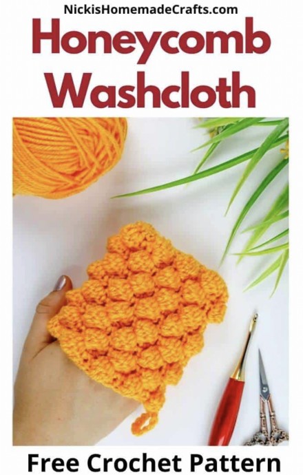 Lovely Honeycomb Washcloth