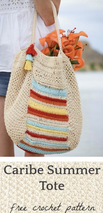 DIY Caribe Big Crocheted Bag