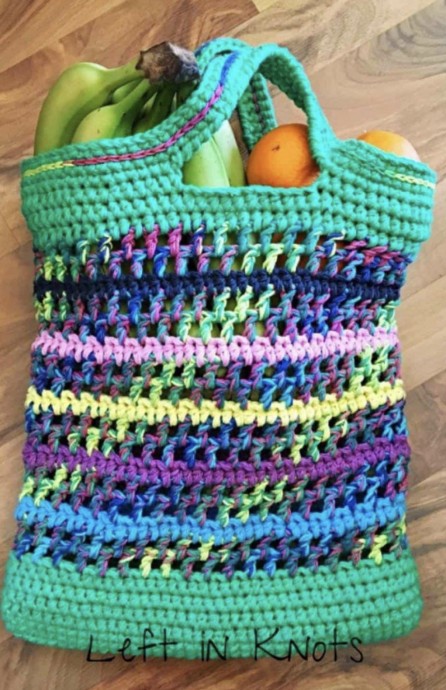 Create Your Stylish Open-Air Cotton Market Bag with This Free Crochet Pattern Create Your Stylish Open-Air Cotton Market Bag with This Free Crochet Pattern