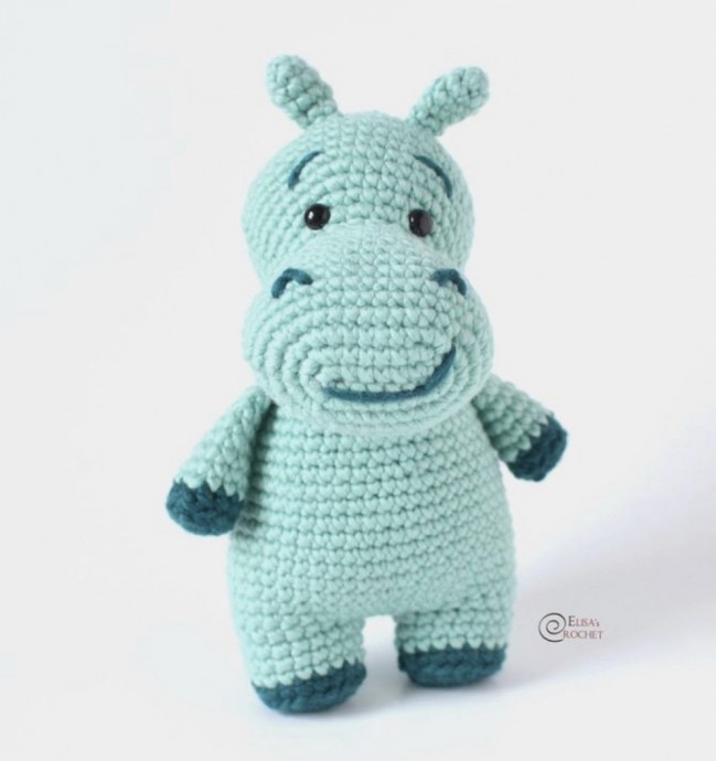 Create an Adorable Blue Hippo with Our Free Crochet Pattern