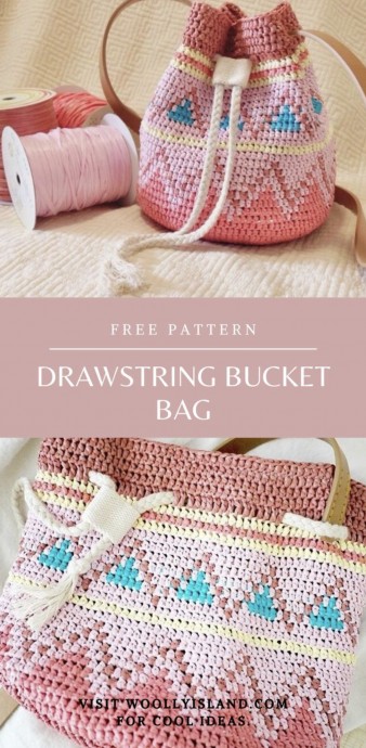 Drawstring Bucket Bag