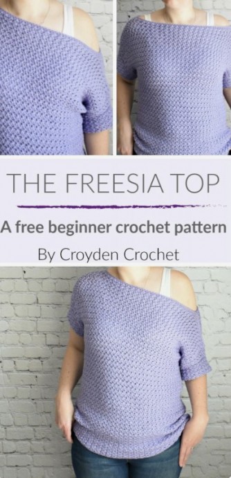 DIY The Crochet Freesia Top