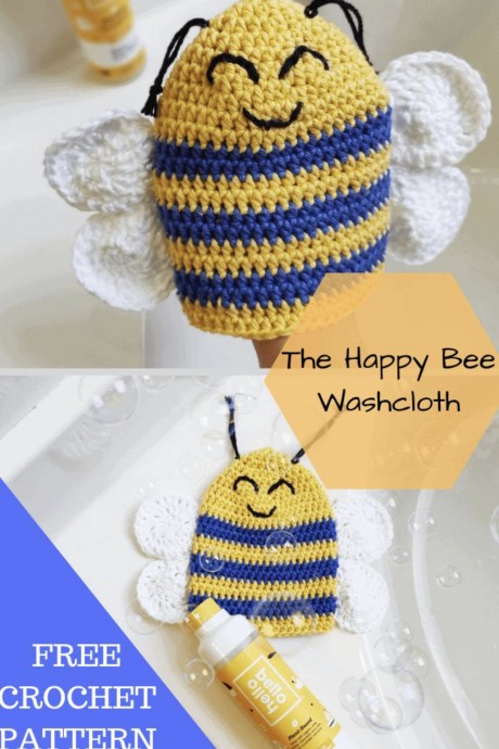 The Happy Bee Washcloth