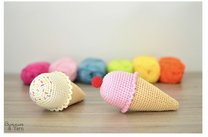 DIY Amigurumi Ice Cream Cone