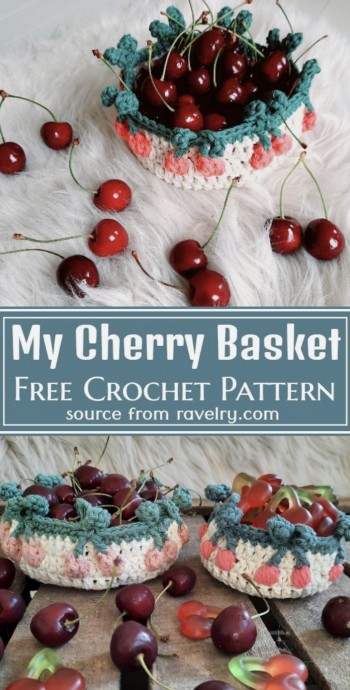 Master the Art of Crocheting with the Free Cherry Basket Pattern for Stunning Home Decor Master the Art of Crocheting with the Free Cherry Basket Pattern for Stunning Home Decor