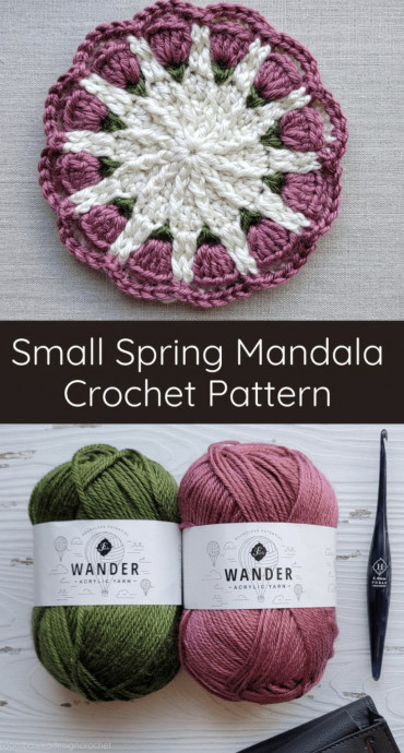 Easy Crochet Spring Mandala