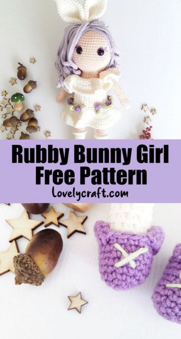 Make a Crochet Rubby Bunny Girl Amigurumi