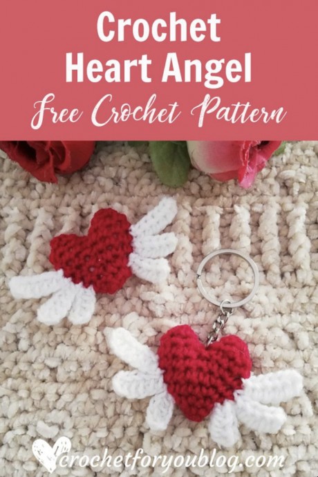 Super Easy Crochet Heart Angel