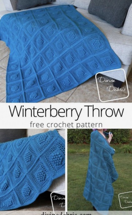 Beautiful Winterberry Throw