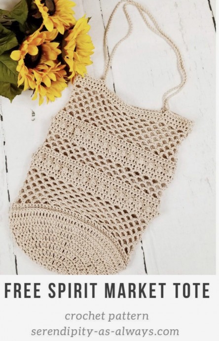 Create an Elegant Free Spirit Market Tote with This Crochet Pattern Create an Elegant Free Spirit Market Tote with This Crochet Pattern