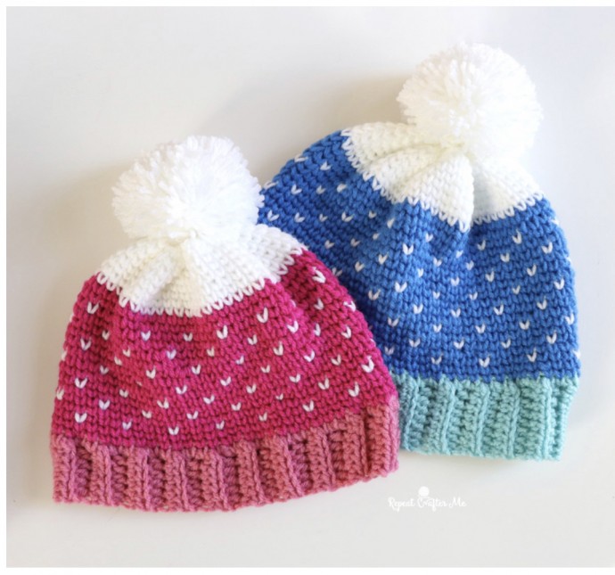 Make a Snow-Speckled Hat